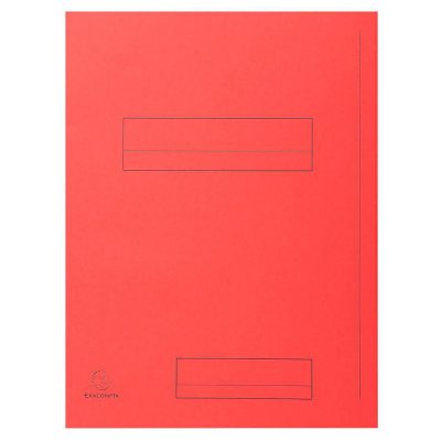 EXACOMPTA  Paquet De 50 Chemises 2 Rabats Jura En Carte 240 Grammes Coloris Rouge