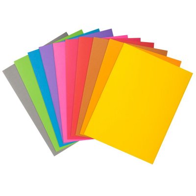 EXACOMPTA  Paquet De 50 Chemises Bahia En Carte 220 Grammes Assortis