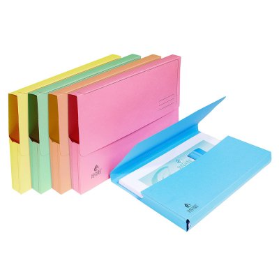Exacompta Pochettes SUPER carte 210g/m&sup2; - Coloris assortis pastel