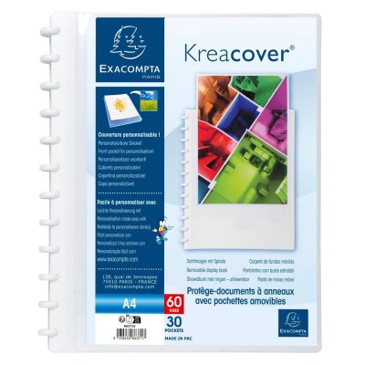 EXACOMPTA  Prot. Doc. Amovible Pp 60 V. Kreac Blanc