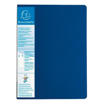 EXACOMPTA  Prot&egrave;ge-documents UP-LINE polypropyl&egrave;ne, 40 pochettes 80 vues, bleu