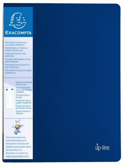 EXACOMPTA  Prot&egrave;ge-documents UP-LINE polypropyl&egrave;ne, 40 vues, bleu
