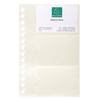 EXACOMPTA  Sachet 10 Recharges Pour Exacard 75034e