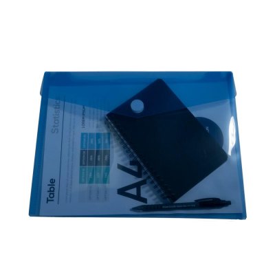 EXACOMPTA  Sachet de 5 pochettes-enveloppes scratch A4 en polypropyl&egrave;ne 2/10e. Coloris assortis