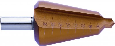 EXACT  50104 Foret conique 4 - 31 mm HSS TiN tige &agrave; 3 surfaces 1 pc(s)