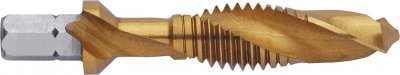 EXACT  5926 SGE ROTAPLUS+, M10, 1/4"" bit, HSS, rev&ecirc;tement TiN, DIN3126