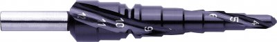 EXACT  796/07021 HSS Foret &eacute;tag&eacute; 4-12 mm TiAIN Longueur 80 mm tige &agrave; 3 surfaces 1 pc(s)