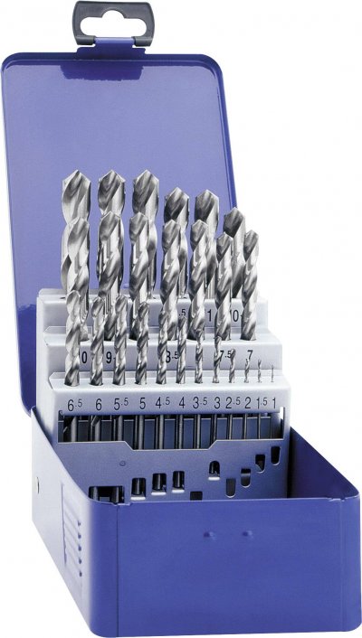 EXACT  Eventus Foret Twist Lot de 25 pi&egrave;ces 1-13 mm, HSS-G, DIN 338 32004
