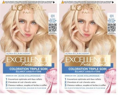 L OREAL PARIS Excellence Cr&egrave;me 01 Blond Ultra Clair Naturel 