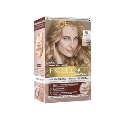 L OREAL PARIS Excellence creme universal nudes tinte #8u-light blonde