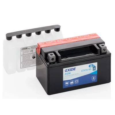 EXIDE  - Batterie moto ETX7A-BS YTX7A-BS 12v 6ah 90A