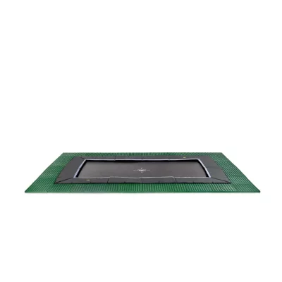 EXIT TOYS Exit dynamic trampoline enterr&eacute; 244x427cm avec dalles de s&eacute;curit&eacute; freezone - noir 10.82.84.00