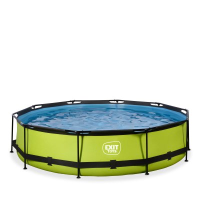 EXIT TOYS Exit piscine lime &oslash;360x76cm avec pompe filtrante - vert 30.12.12.40