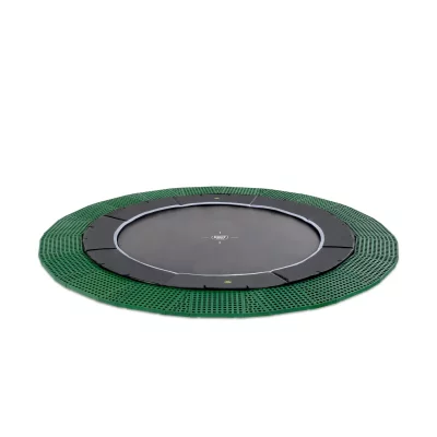 EXIT TOYS EXIT Trampoline enterr&eacute; enfant Dynamic rond plaques de s&eacute;curit&eacute; Freezone noir &oslash; 366 cm
