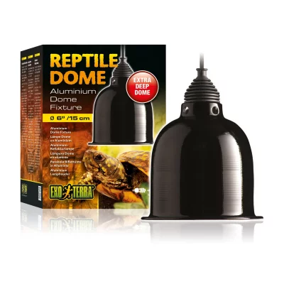EXO TERRA  Lampe D&ocirc;me A R&eacute;flecteur En Aluminium S - Pour Reptiles