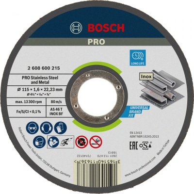 BOSCH Expert du disque de coupe pour INOX comme 46 t Inox B VPE: 25