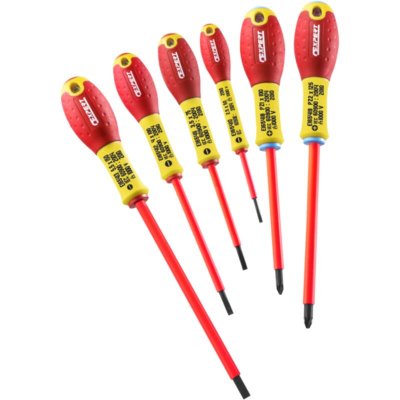 STANLEY EXPERT Jeu de 6 Tournevis Isol&eacute;s SLOT/PZ E160911