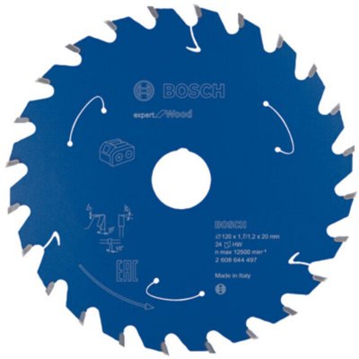 BOSCH Expert lame de scie circulaire bois, 120 x 1,7 / 1,2 x 20, 24 dents - 