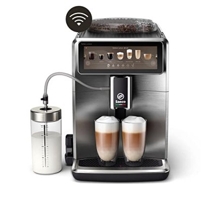 PHILIPS Expresso avec broyeur Saeco Xelsis Suprema SM8889/00 Noir 