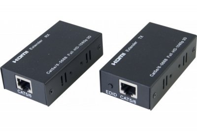 MCAD Extendeur FF HDMI sur RJ45, Port&eacute;e 60.0m Noir (050113)