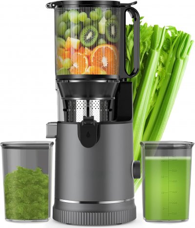 VENDOS85 Extracteur de Jus Lent 400 W Grande Goulotte - Neuf