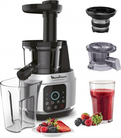 MOULINEX Extracteur de Jus Silencieux 150 W &middot; Pressage &agrave; Froid - Neuf