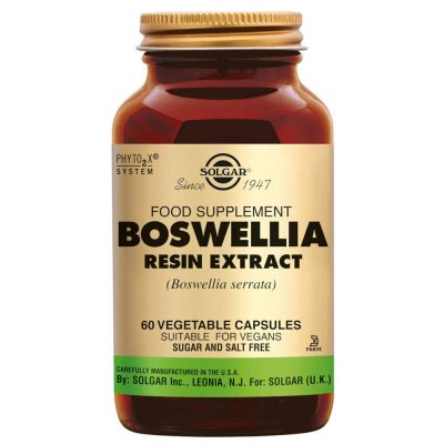 SOLGAR Extrait De R&eacute;sine De Boswellia, 60 Veggie Caps -