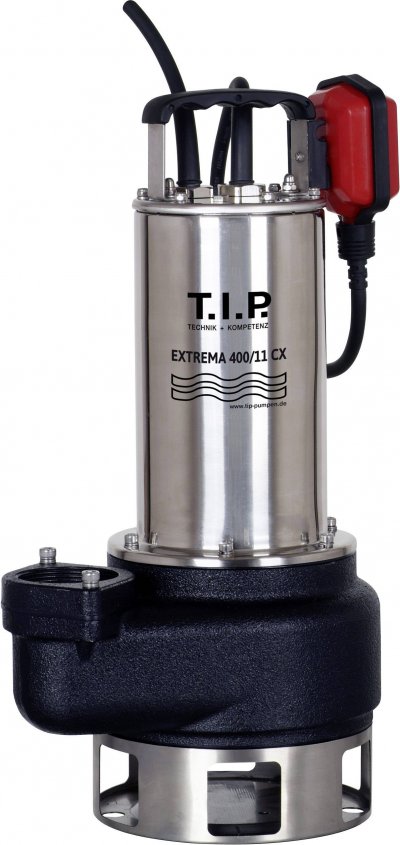 T.I.P. Extrema 400/11 cx Pompe de relevage - Rouge / noir / acier inox - 