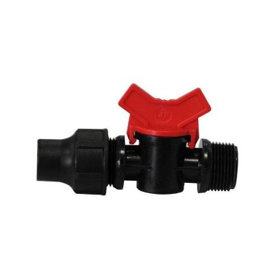 EZFITT  - Mini vanne Filet&eacute;e 3/4''- Raccord tube basse densit&eacute; 16mm