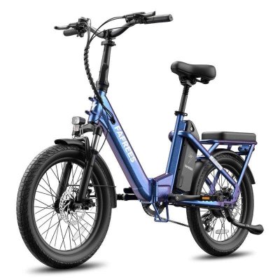 FAFREES F20 Flex v&eacute;lo &eacute;lectrique pliant - moteur 250W batterie 36V25Ah 95KM - Bleu Violet