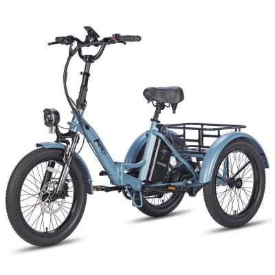 FAFREES F20 Mate V&eacute;lo &eacute;lectrique - Moteur 250W Batterie 48V20Ah 20"" Pneus Frein &agrave; disque hydraulique - Bleu