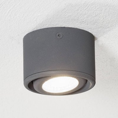 FABAS LUCE  Downlight LED Anzio &agrave; t&ecirc;te pivotante, anthracite