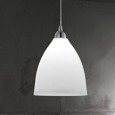 FABAS LUCE  Suspension en verre PROVENZA 20 cm blanc