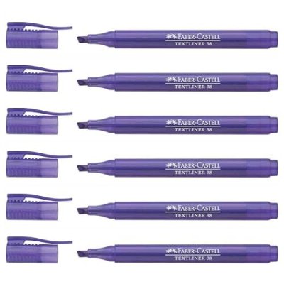 FABER-CASTELL  10004542 Textliner Surligneur Super fluorescent Violet
