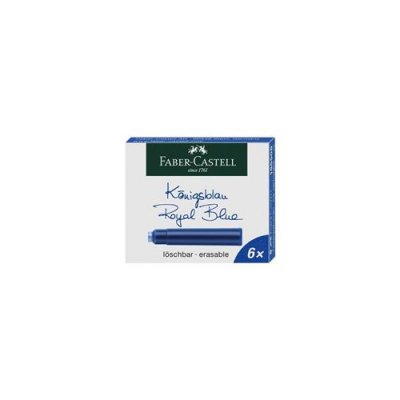  Faber-Castell 10104473 Lot de 6 Cartouches d'encre Bleu