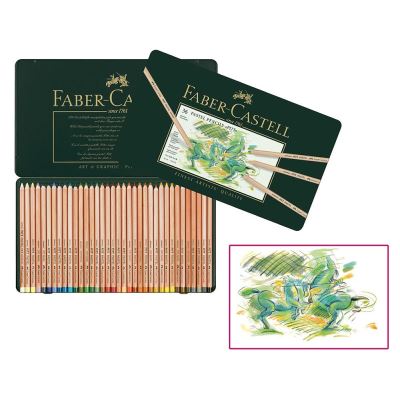 GENERIQUE Faber-Castell 112136 Crayon PITT PASTEL bo&icirc;te m&eacute;tal de 36 pi&egrave;ces