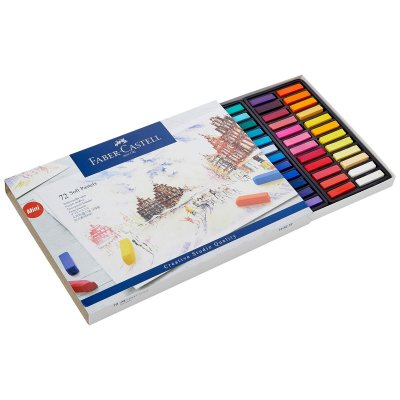 FABER CASTELL Faber-Castell 128272 Demi pastel carre tendre bo&icirc;te de 72