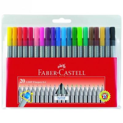 FABER CASTELL Faber-Castell 151620 Feutre GRIP Finepen &eacute;tui de 20