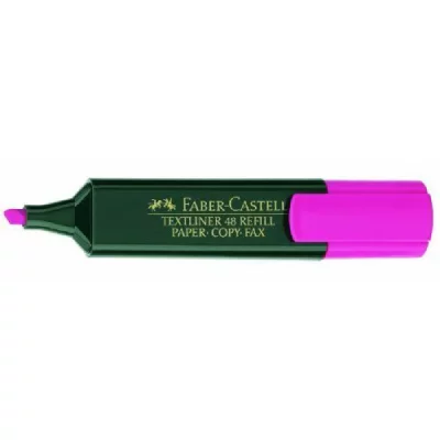 FABER CASTELL Faber-Castell 154828 - Surligneur Textliner 48, Rechargeable, Rose