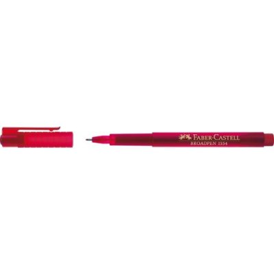FABER CASTELL Faber-Castell 155421 Feutre d'&eacute;criture BROADPEN 1554 rouge
