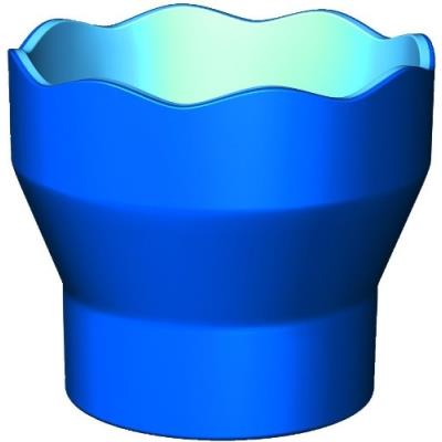 FABER-CASTELL  181510 Gobelet Peinture Clic & Go Bleu