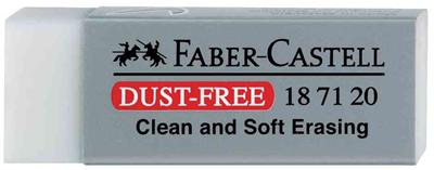 FABER CASTELL Faber-Castell 187120 - Gomme sans poussi&egrave;re, plastique, blanc, 1 pi&egrave;ce