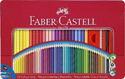FABER CASTELL Faber-castell 48 couleur grip crayon avec accessoires 112448