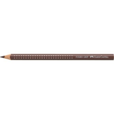 FABER CASTELL Faber-Castell 621824 Jumbo Grip Crayon de Couleur 3,8 mm Brun/Van Dick