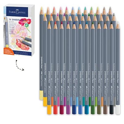 FABER CASTELL FABER-CASTELL Crayon GOLDFABER Aquarelle, bo&icirc;te m&eacute;tal de 36 ()