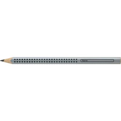 FABER CASTELL FABER-CASTELL Crayon Jumbo GRIP, B, argent - Lot de 10