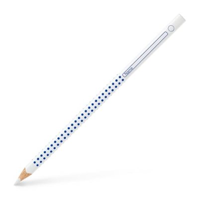 FABER-CASTELL  Crayon pour cahier et tableau GRIP blanc - Lot de 15