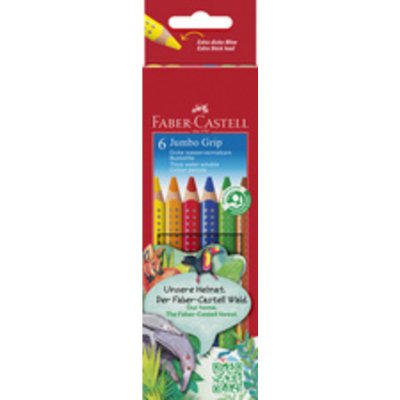 FABER CASTELL Faber-Castell - Crayons de couleur JUMBO GRIP, &eacute;tui en carton de 12