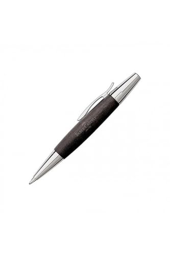 FABER-CASTELL  E-Motion / 148383 Stylo-Bille Poirier/Chrome Noir/Argent
