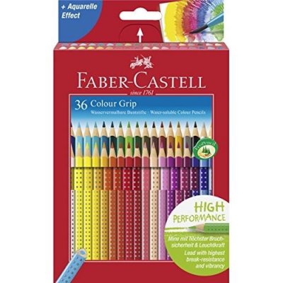 FABER CASTELL FABER-CASTELL Etui de 36 Crayons de couleur Colour Grip - Coloris assortis